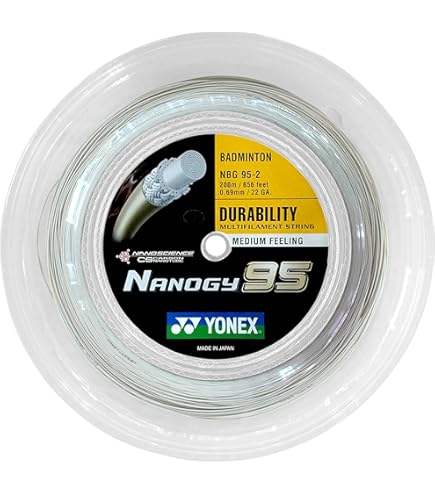 YONEX Nanogy 98 Badminton String Reel 200m : Amazon.ca: Sports