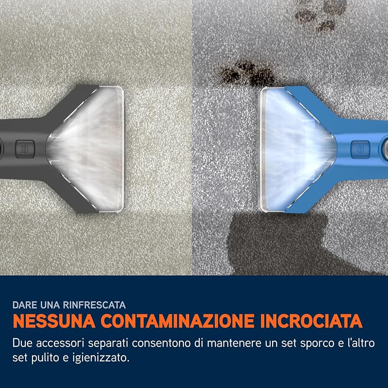 SpotWash Duo smacchiatore per tappeti e tessuti con accessorio per animali domestici e strumenti per uso quotidiano. Lavapavimenti per pavimenti, divani, auto, scale. Pulitore domestico portatile