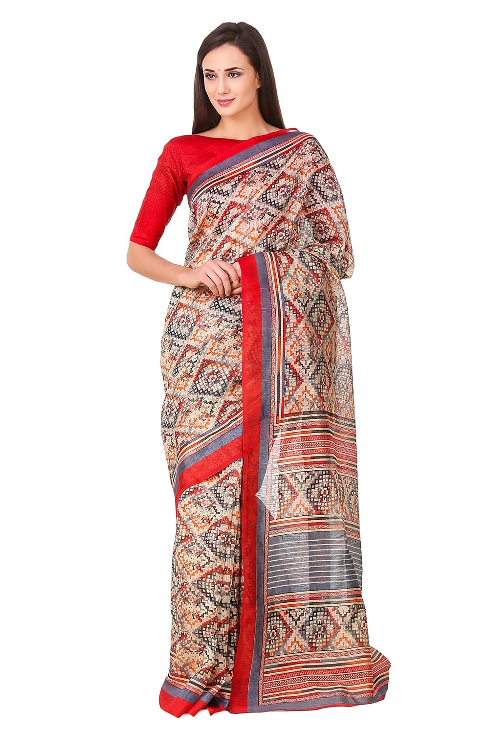 swagg india cotton saree with blouse piece