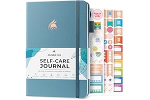 Clever Fox Self-Care Journal – Daily Reflection Notebook – Mental Health & Personal Development Planner, Meditation & Mood Lo