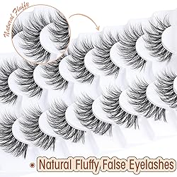 Wispy Lashes Natural Look False Eyelashes Mink