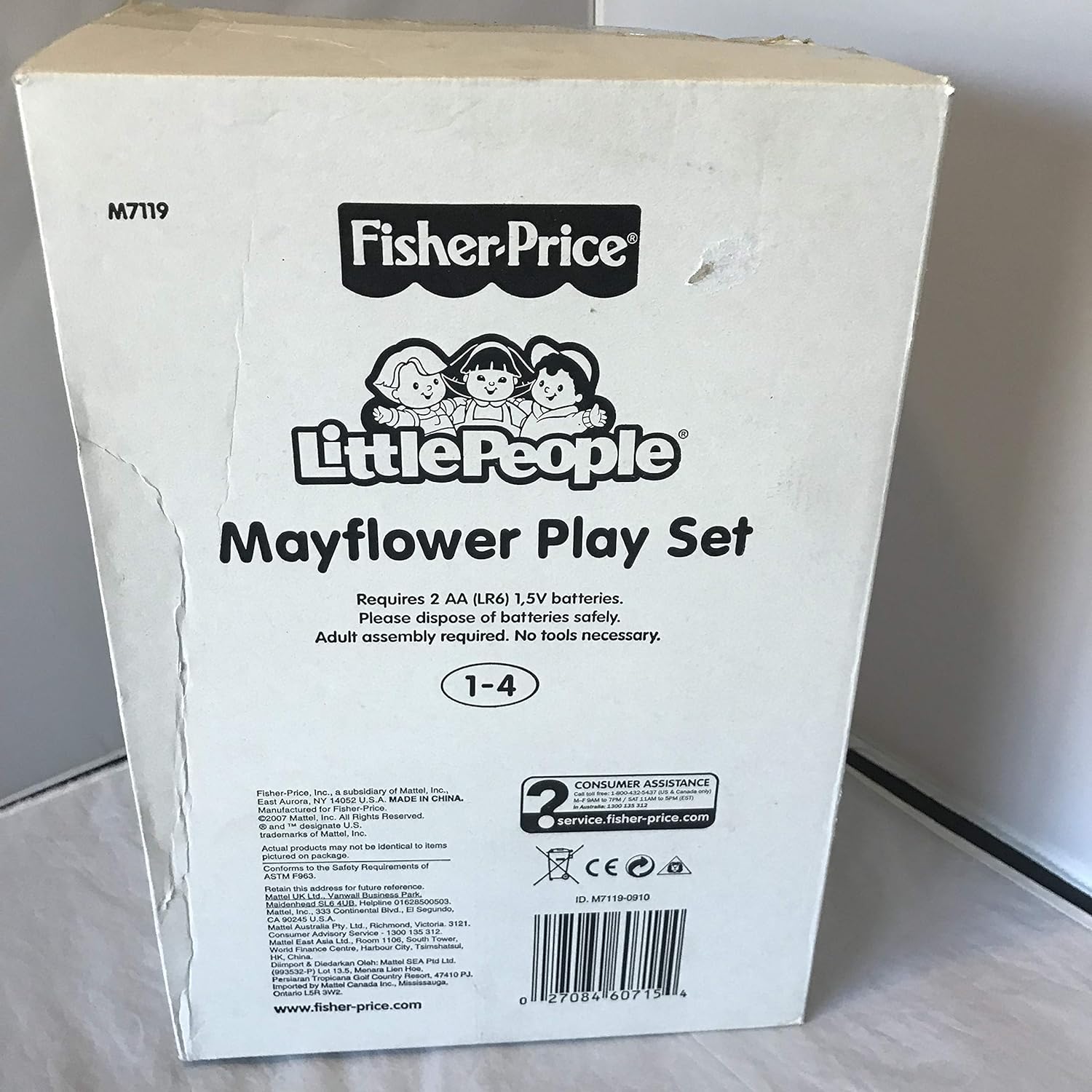 fisher price mayflower playset