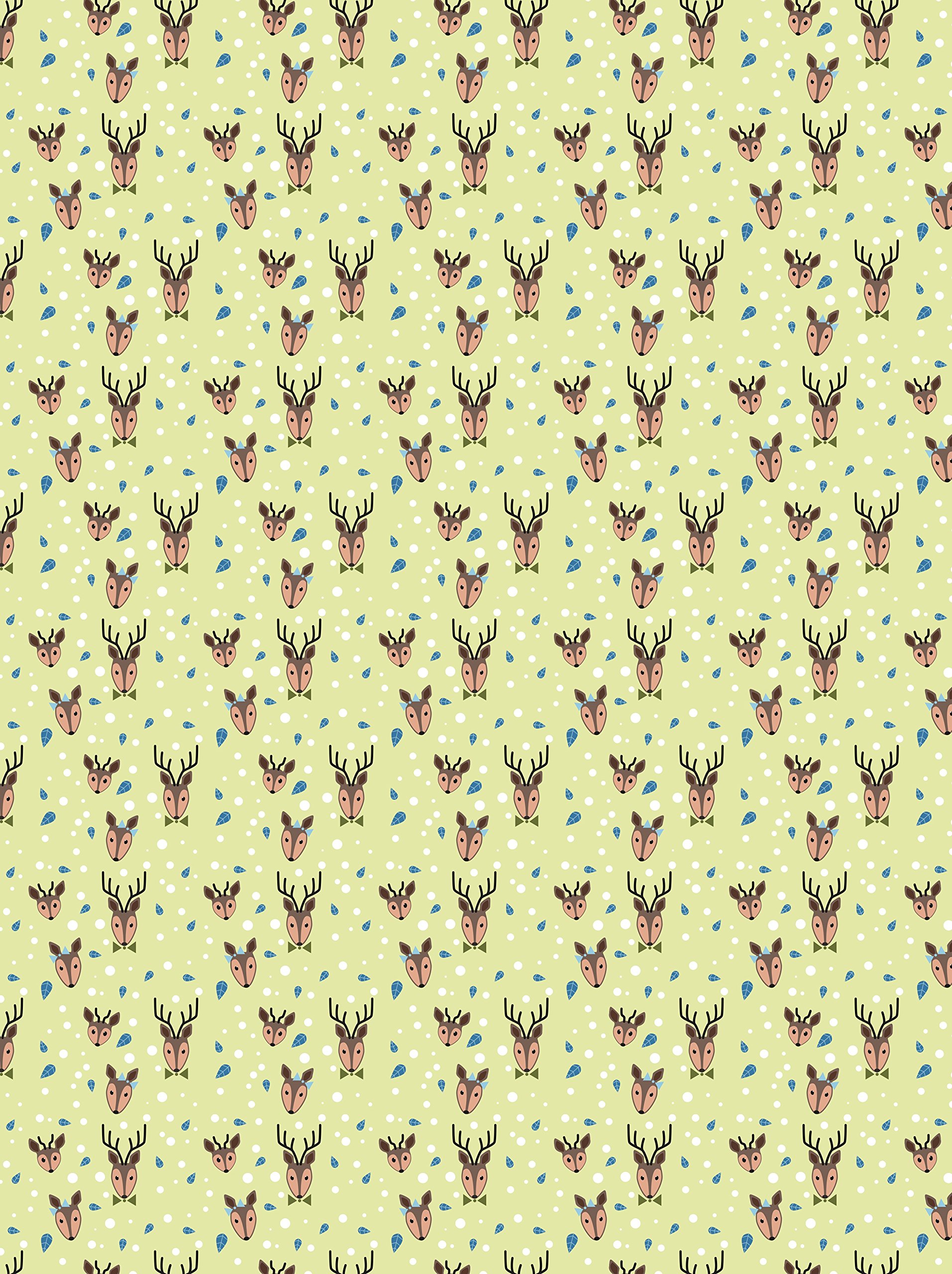 Decopatch C728O Papers 395 x 298 mm Pack of 3 Grün Hell Hirschkopf