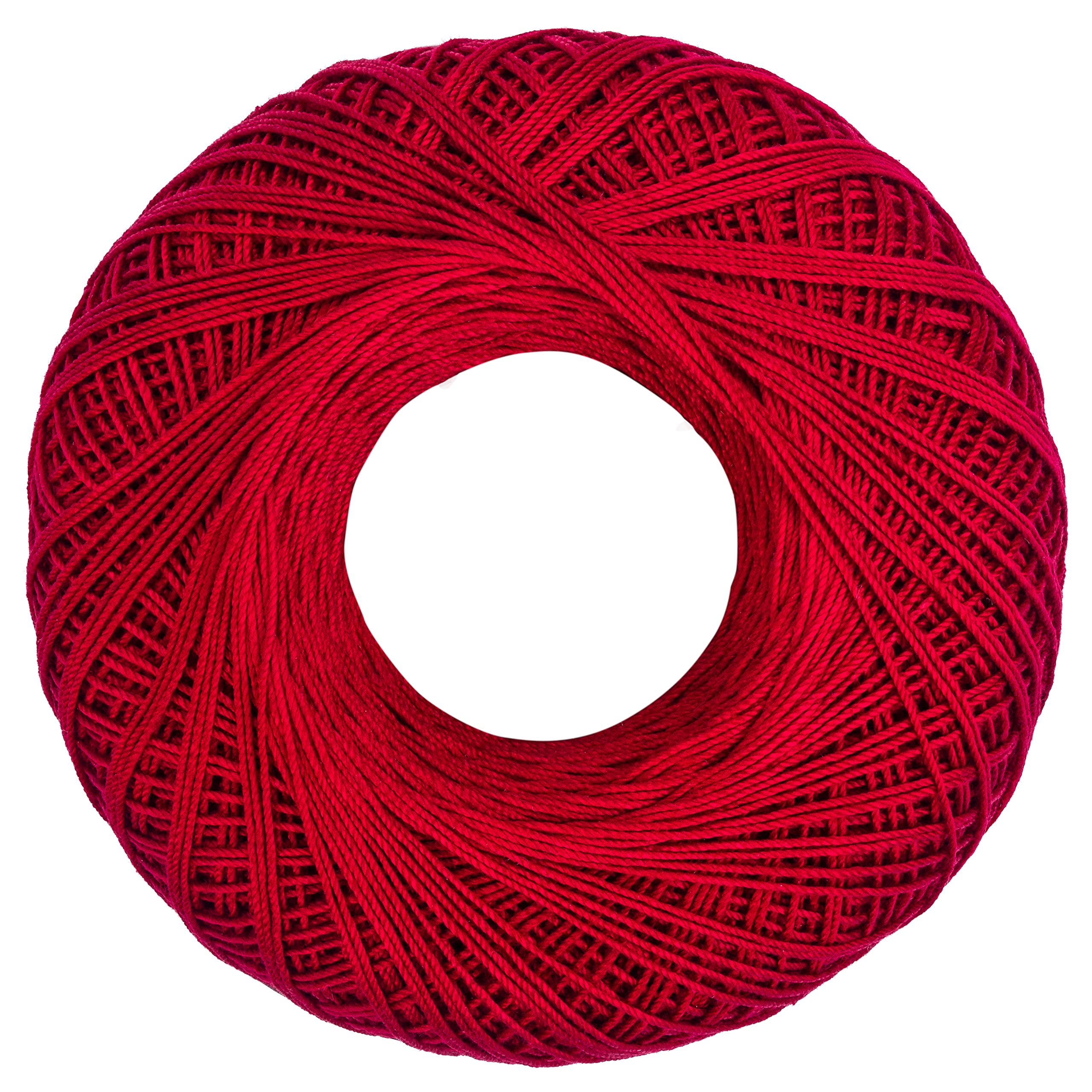 Coats Crochet Aunt Lydia's Crochet, Cotton Classic Size 10, Cardinal