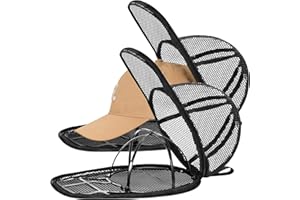 MAGTSMEI Hat Cleaner, Baseball Caps Hat Washer for Washing Machine, Foldable Washing Hat Cage Protector Holder for Flat & Curved Hats, Hat Rack/Organizer for Dishwasher, 2 Pack Black