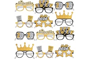 KatchOn, 2026 Glasses New Years Party Favors - Pack of 12 | NYE Photo Booth Props, New Years Eve Party Supplies 2026 | 2026 New Years Glasses, New Years Decorations 2026 | New Years Photo Booth Props