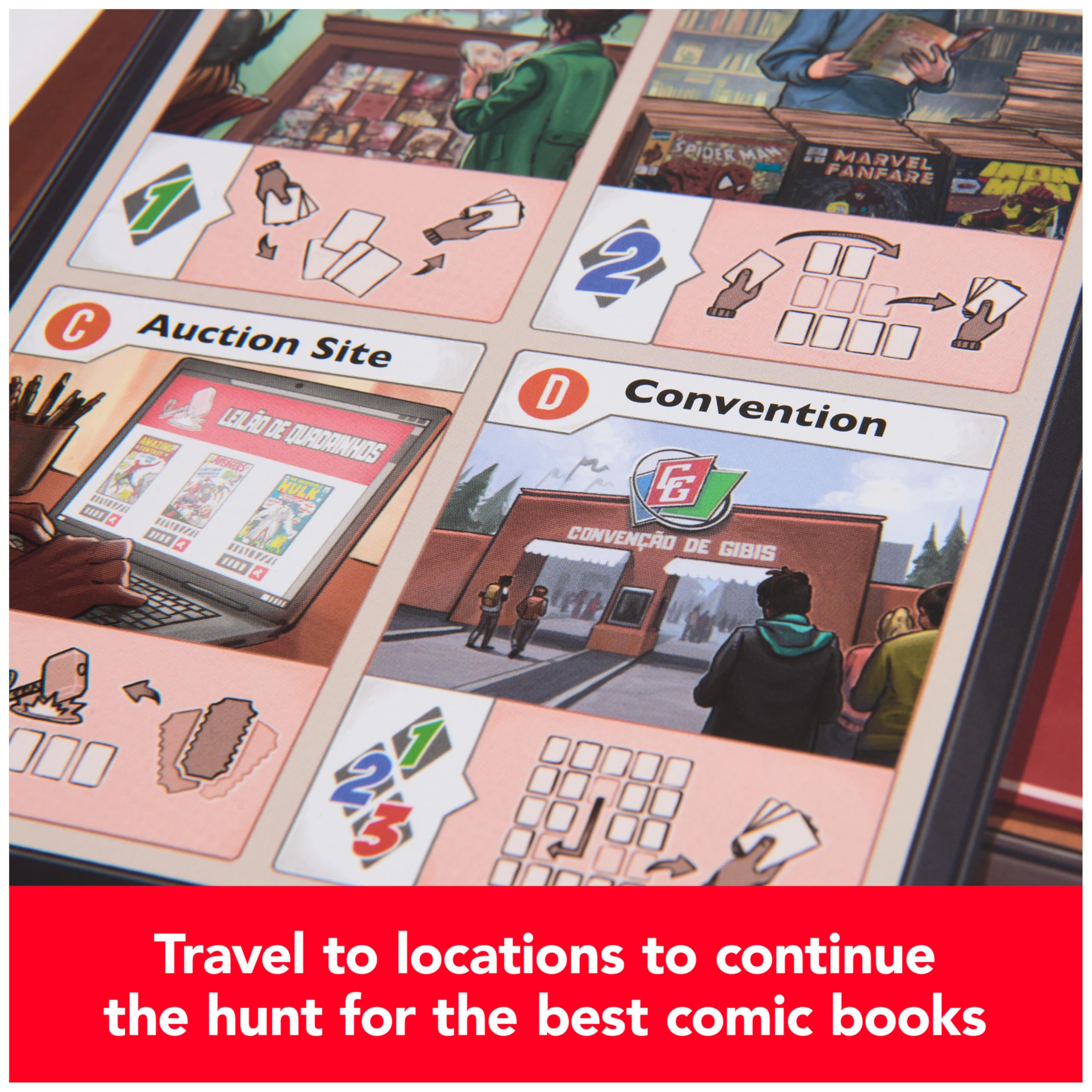 Spin Master Games, Marvel Comic Hunters, Comic Collecting Strategy Card Game for Fans of Marvel Rivals & Action Movies, 1-4 Players, for Ages 14 & Up