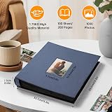 DazSpirit 6x4 Inch Photo Album 1000 Pockets Linen Cover Holds 10x15cm view 2