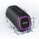LG XG5QBK.DUSALLK Go Portable Bluetooth Speaker - LED Lighting and up to 18-Hour Battery, Black