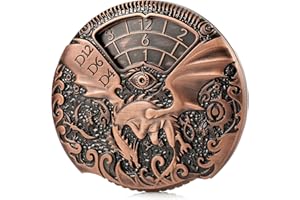 DND Spinner Dice DNDND 7-in-1 Fidget Spinner Metal D&D Dice Set with Gorgeous Gift Box for Dungeons and Dragon and Tabletop Game (Copper)