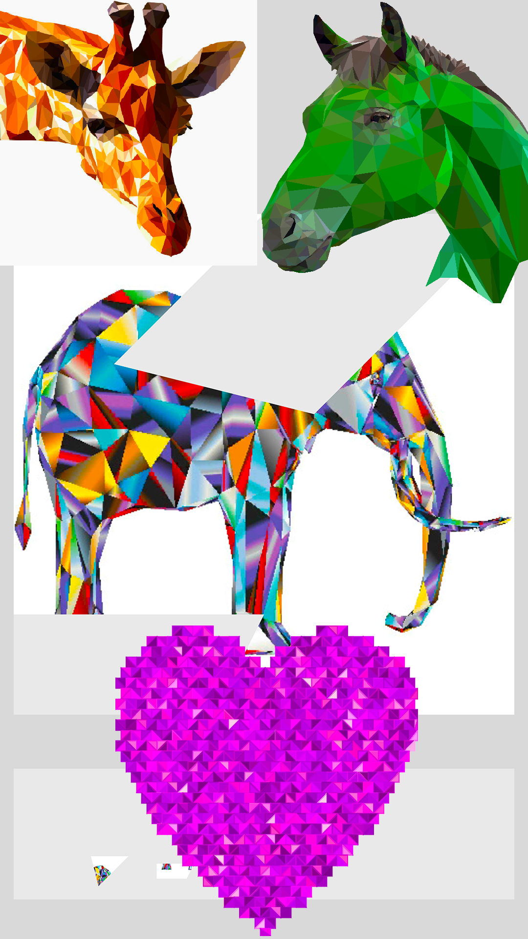PolyColoring Art Book Puzzle Game