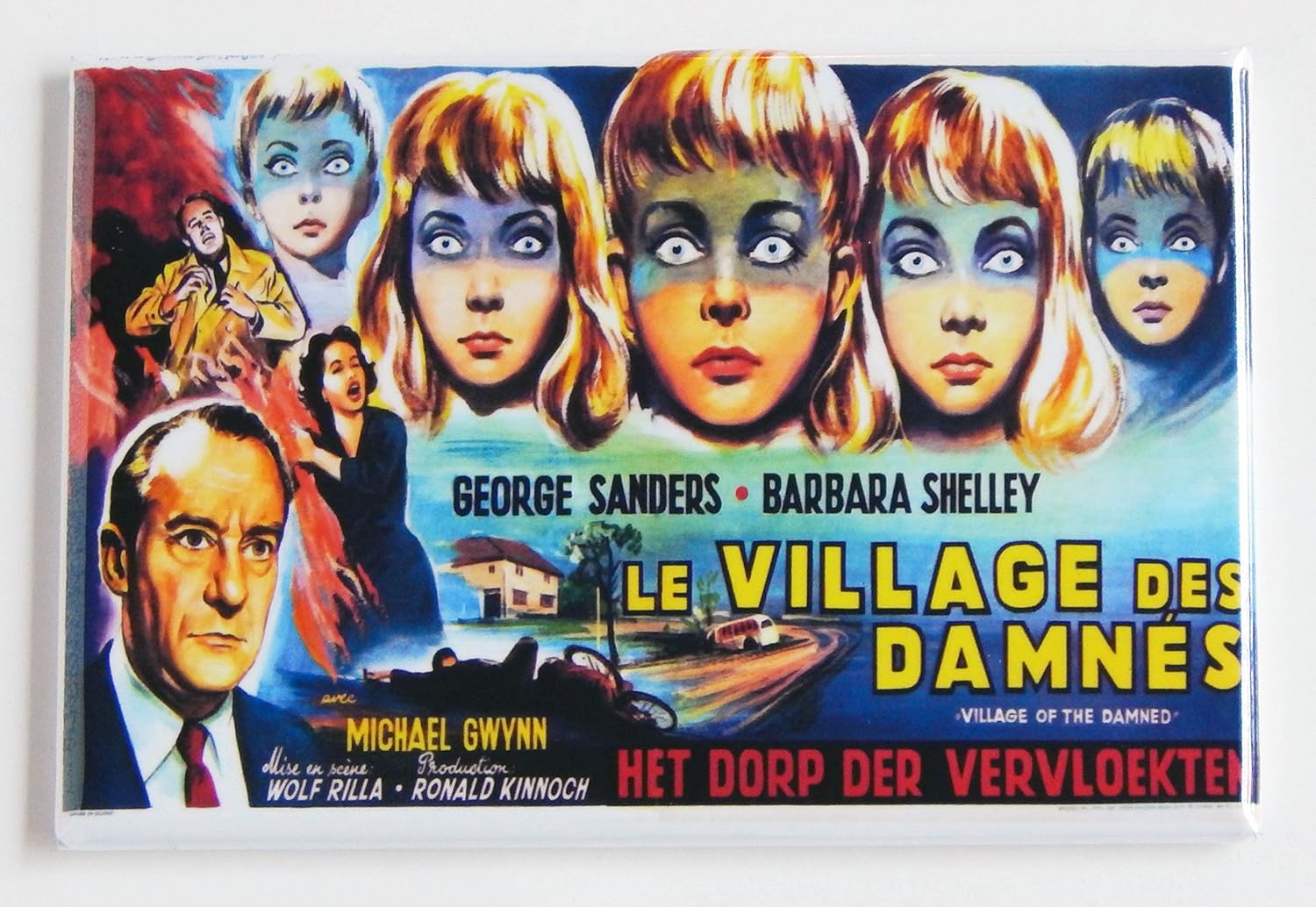 Pueblo de los malditos (Francia) Póster de película imán para ...