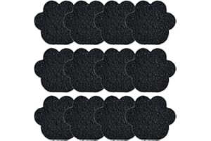 TEURWONE Box Stick-on Carbon Filters Compatible with Most Cat Litter Box, Activated Charcoal Filters Replacement to Absorb Odors and Litter Box Deodorizer for Keep Home Fresh (12 Pack)