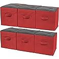 Amazon.com - Greenco Foldable Storage Cubes Non-woven Fabric -6 Pack ...