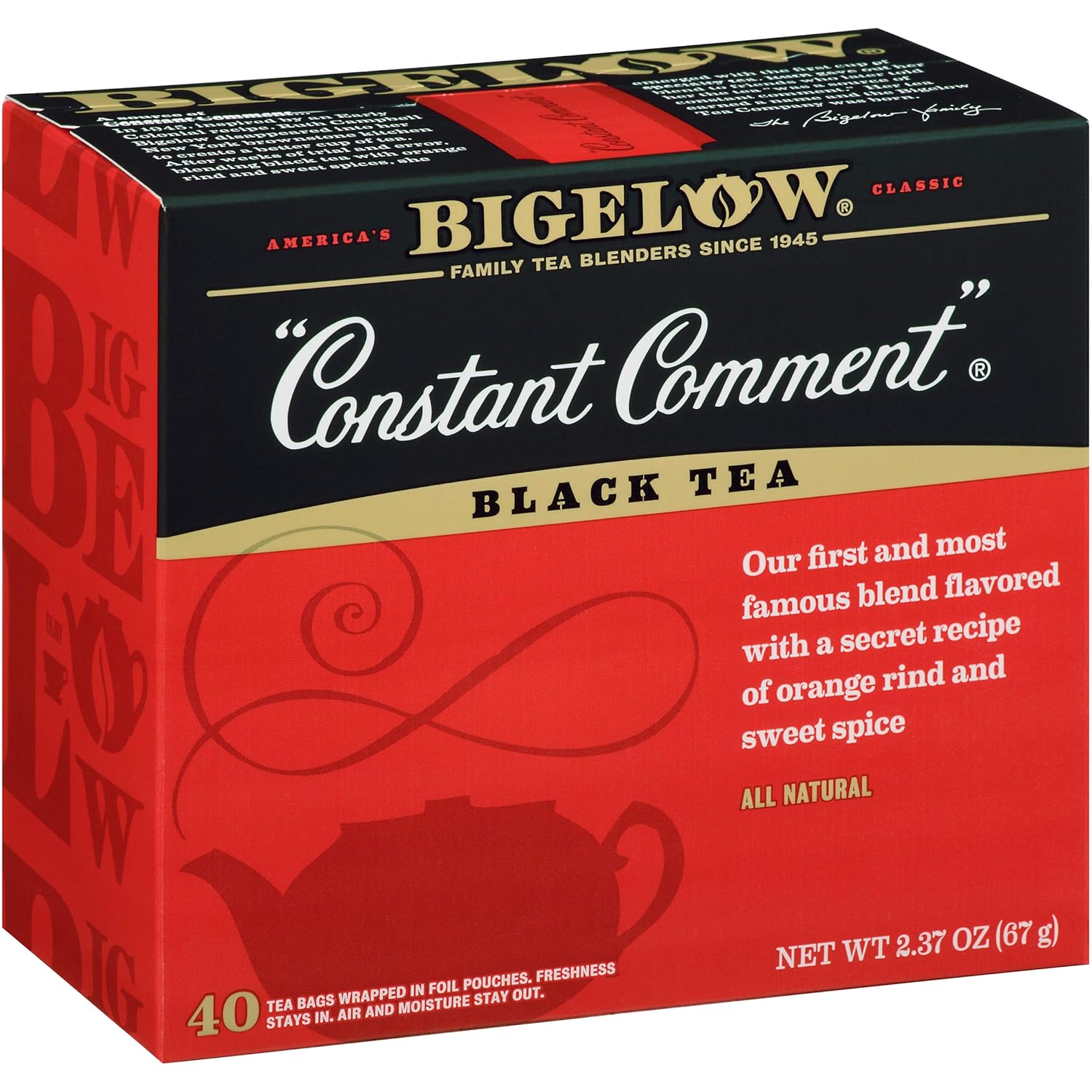 Amazon Bigelow Constant Comment Tea, 40Count Boxes (Pack of 6) by