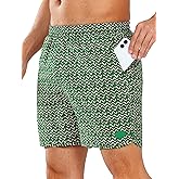 NORTHYARD Mens Swim Trunks 5" Beach Swim Shorts Quick Dry Bathing Suit with Mesh Liner Packable