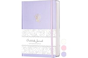 Yoment Gratitude Journal for Women - Five Minutes a Day for More Happiness, Mindfulness, Positivity & Affirmation, 6-Month Self Care with Prompts for Teens Undated Daily Journal Spiritual Gifts,Purple