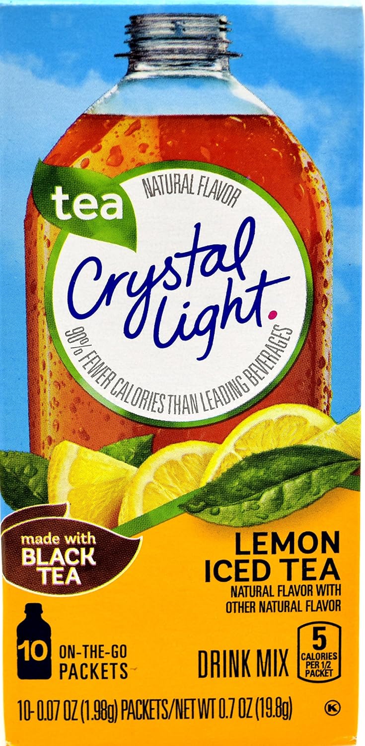 Crystal Light Lemon Iced Tea, 10 OntheGo Packets (Pack of 4) Bottled Iced Tea