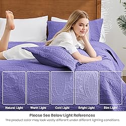 Love's cabin Twin Quilt Bedding Set Deep Purple