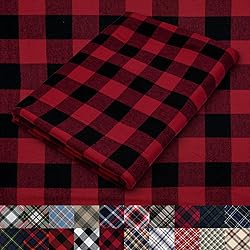 Pico Textiles 15 Yards Bolt Red and Black Buffalo