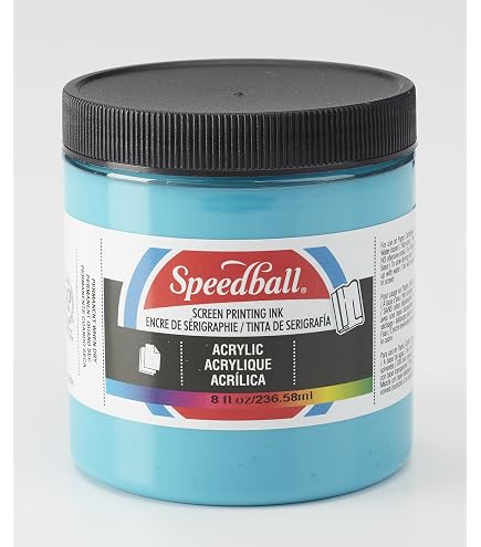 Inchiostro Serigrafico Professionale Jacquard - Giallo Opaco 124 - Base Acqua 118ml - Per Tessuti, Carta, Plastica