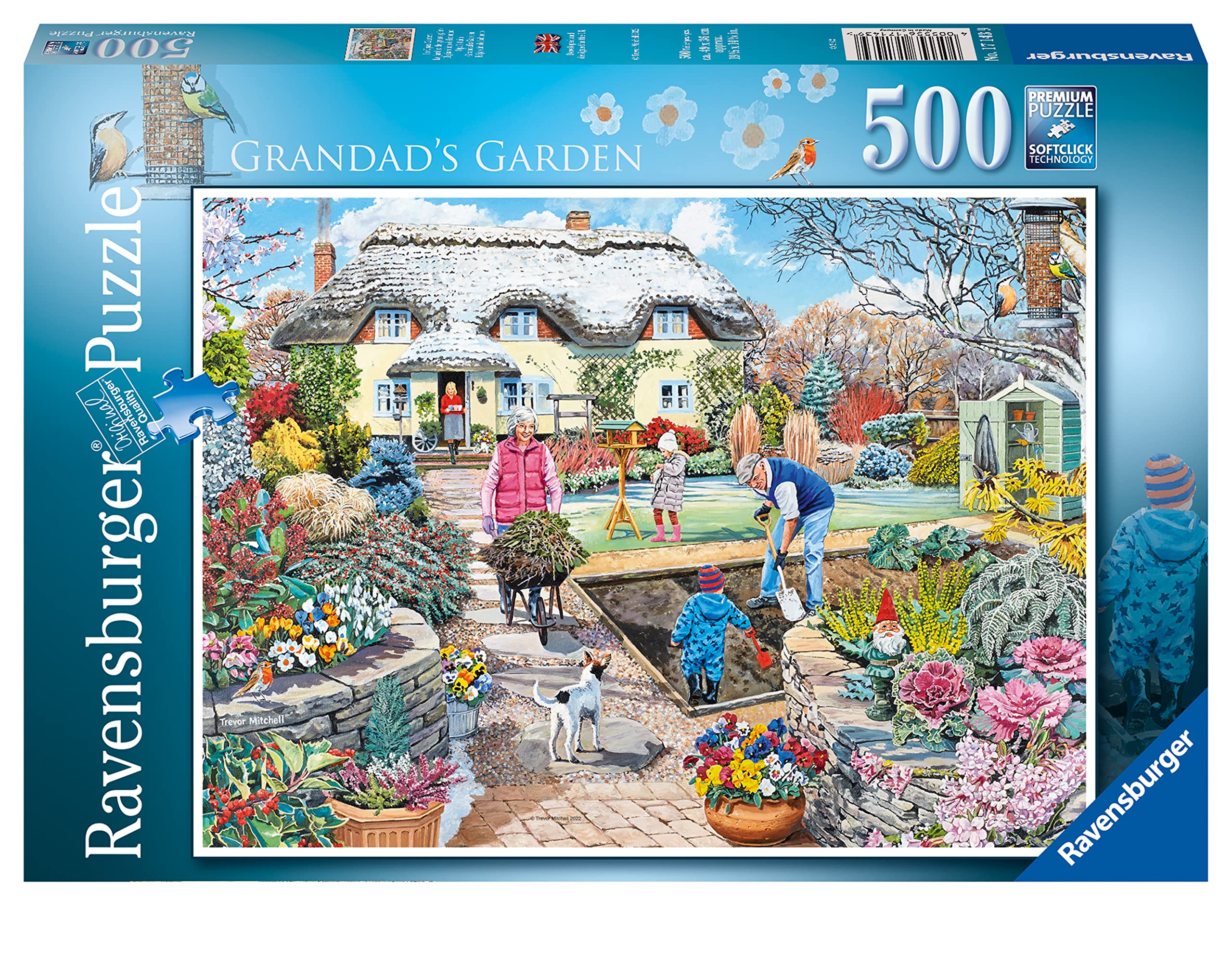 Ravensburger Grandad's Garden 500 Piece Jigsaw Puzzle for Adults & Kids Age 10 Years Up