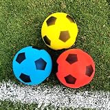 HTI Fun Sport Foam Footballs 3 Pack - Size 5 Soft Sponge Balls Kids Adults view 4