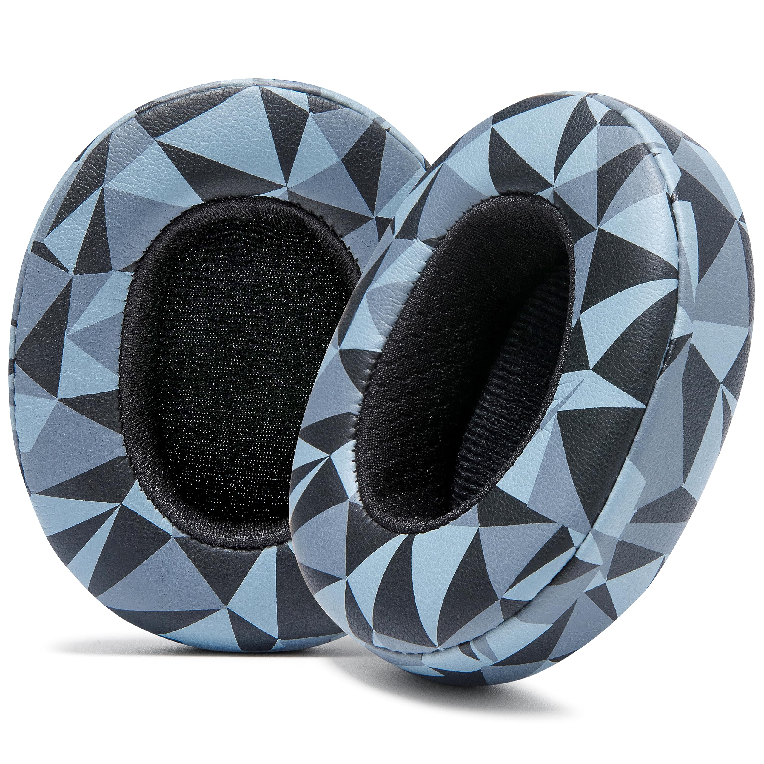 WC Replacement Earpad Cushions for Skullcandy Hesh 3 & Crusher Over-Ear Headphones Made by Wicked Cushions | Improved Durability and Thickness for Improved Comfort and Noise Isolation | Geo Grey