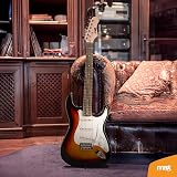 MAX Electric Guitar and 40W Amp Beginner Kit Sunburst S-Style Guitar Starter Set view 5