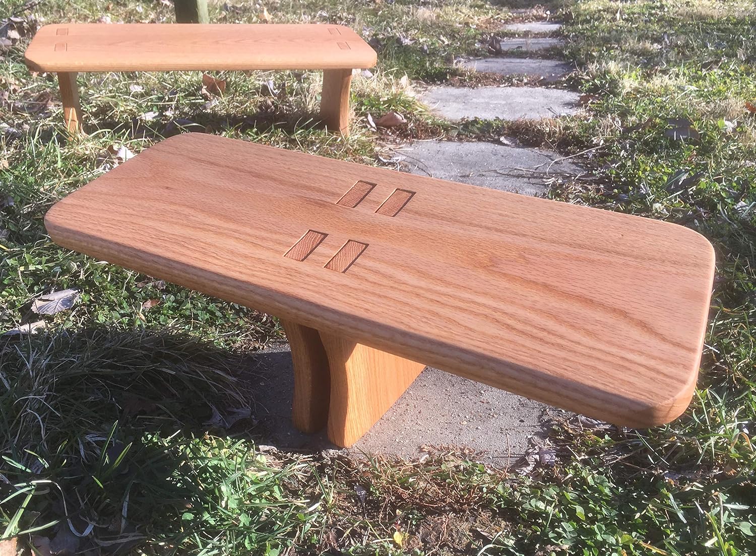 Amazon.com: Oak Meditation Stool (Pi-Style Legs)—Seiza Bench—Prayer