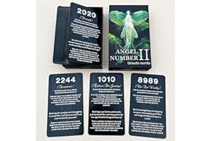 GZXINKE Angel Numbers Oracle Deck, Oracle Cards for Beginners, Angel Number Affirmation Cards Deck, Tell You How to Live Your Life The Best Way