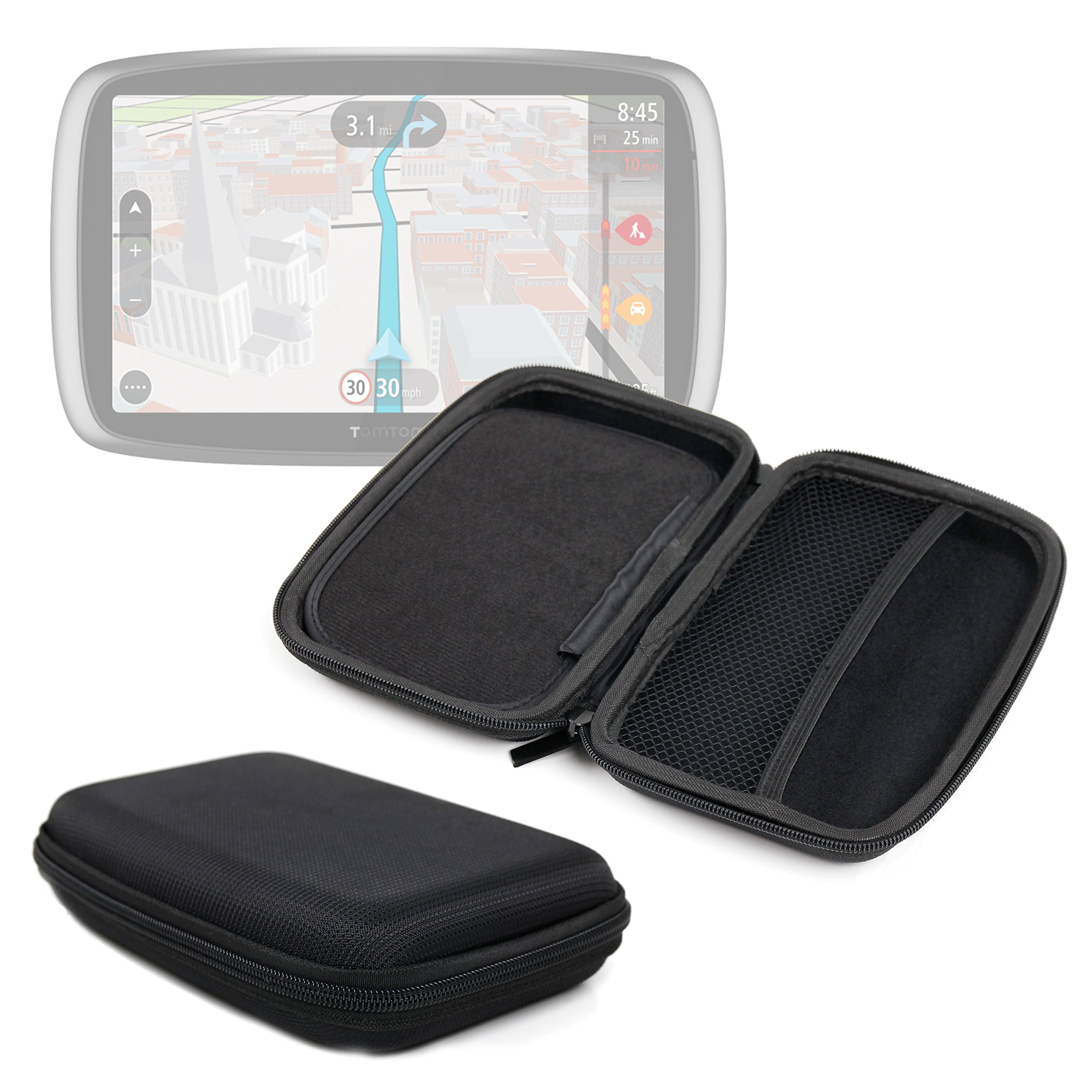 DURAGADGET Hard EVA Protective Case in Black - Compatible with Jimwey 7” & Ohrex 7" (2021) satnavs