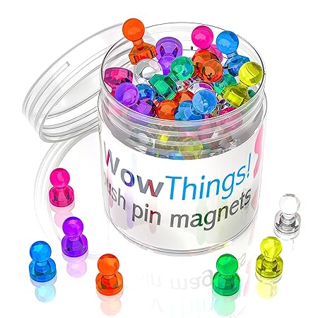Push Pin Magnete - 28er Pack Farbige Diverse Küchenmagnete, Neodym Mini Starke Kühlschrankmagnete - Robuste Push Pins, Perfek