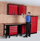 Hilka GWC2D Garage Wall Cabinet Steel Durable Keyed Lock Easy Assembly view 2