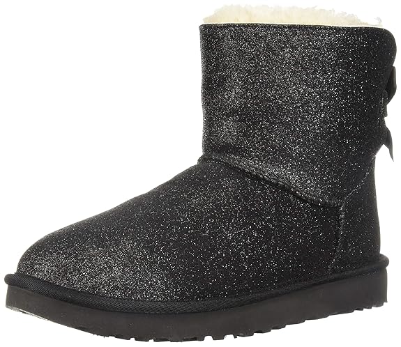 UGG Australia Damen Stiefeletten Mini Bailey Bow Sparkle Gold 1100053 Gold 538478
