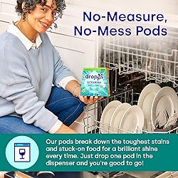 Dropps UltraWash Dishwasher Pods, Lemon Citrus