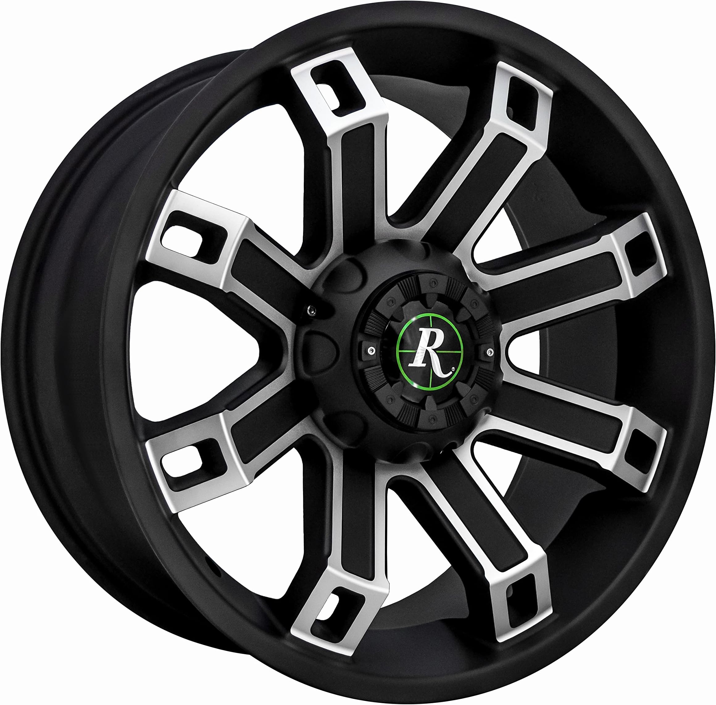 Remington Wheels Hollow Point Satin Black Wheel with Diamond Machined Face (18x9"/6x135mm, +0mm offset)
