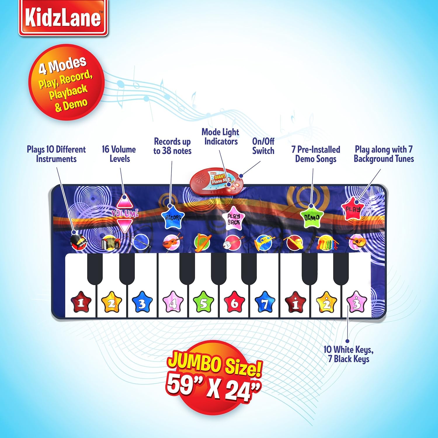 kidzlane floor piano mat