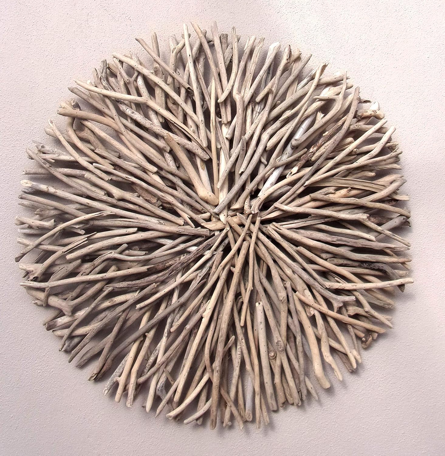 Plantation Designs Large Driftwood Circle Wall Plaque Rustic Bali