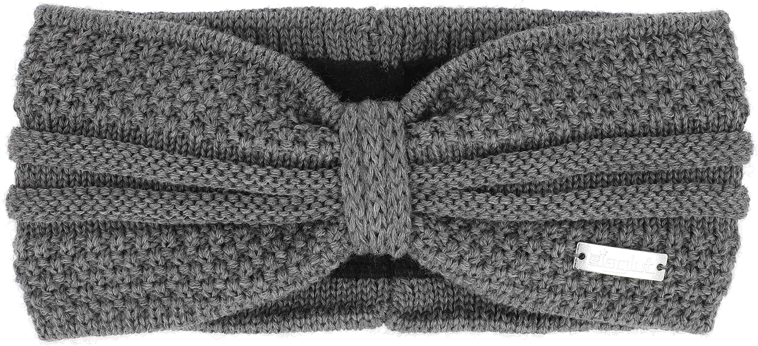 Eisglut Women's Esmeraldal Merino Headband, Grey Mel, M 57-58 cm, Grey Mel.