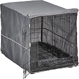 MidWest New World 91 cm Double Door Dog Crate Bundle with Bed and Cover view 4