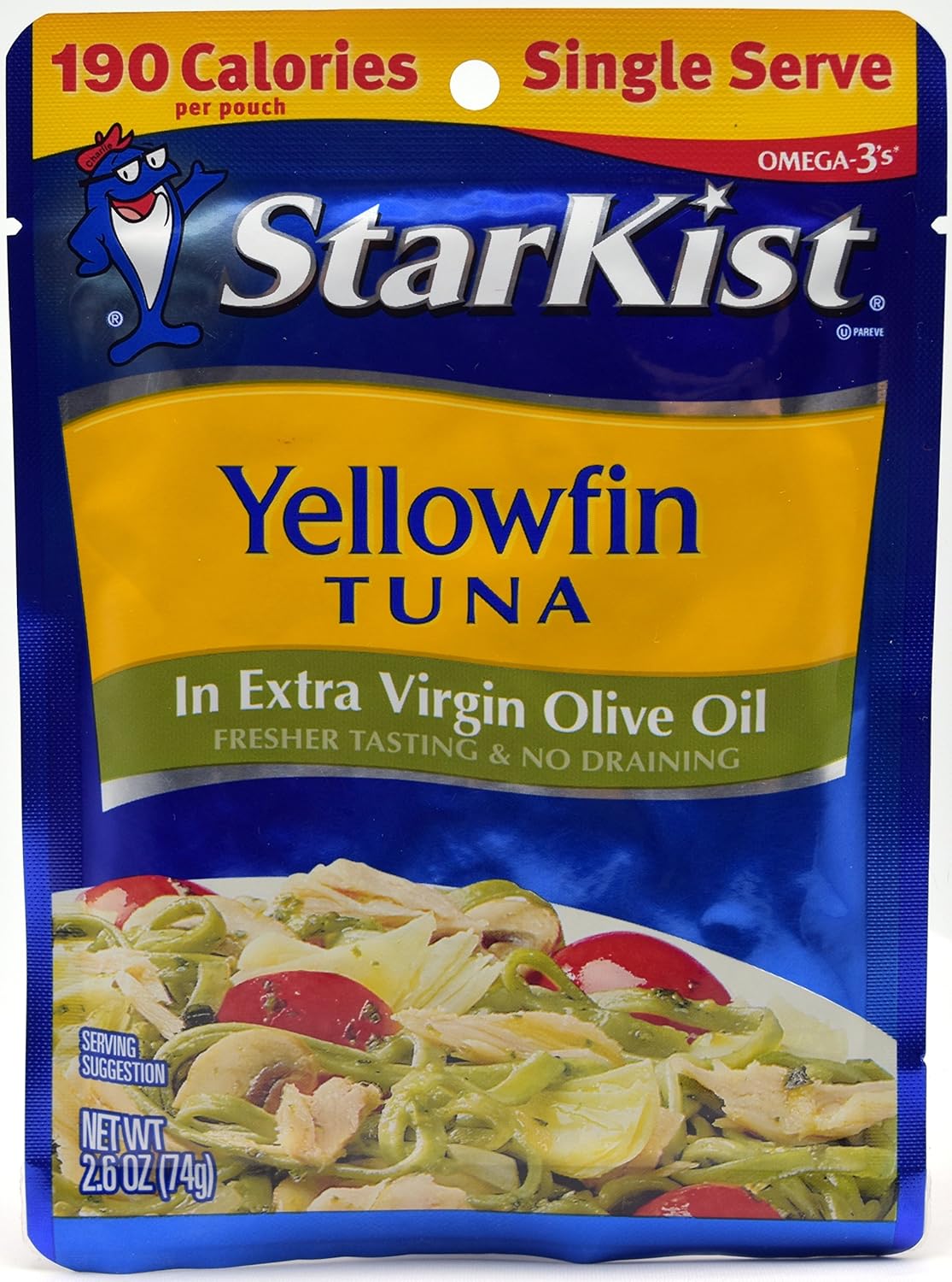 Starkist Yellowfin Tuna in Extra Virgin Olive Oil, Single