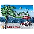 3D Maldives Fridge Magnet Tourist Souvenirs Sticker,Seaside Maldives Refrigerator Magnet,Home and Kitchen Decoration