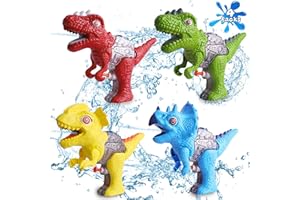 Protado Water Guns for Kids, Small Dinosaur Water Pistols, Water Blaster Soaker Summer Swimming Pool Beach Party Favor Toys, Water Fighting Games for Boys & Girls Toddlers in Swimming Pool Yard Lawn