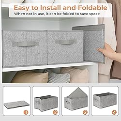GRANNY SAYS Storage Baskets for Shelves, Fabric