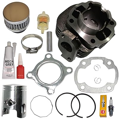 Top Notch Parts Piston Cylinder Kit Gasket Rings Pin Circlip Fits Polaris Scrambler 500 01 02 03