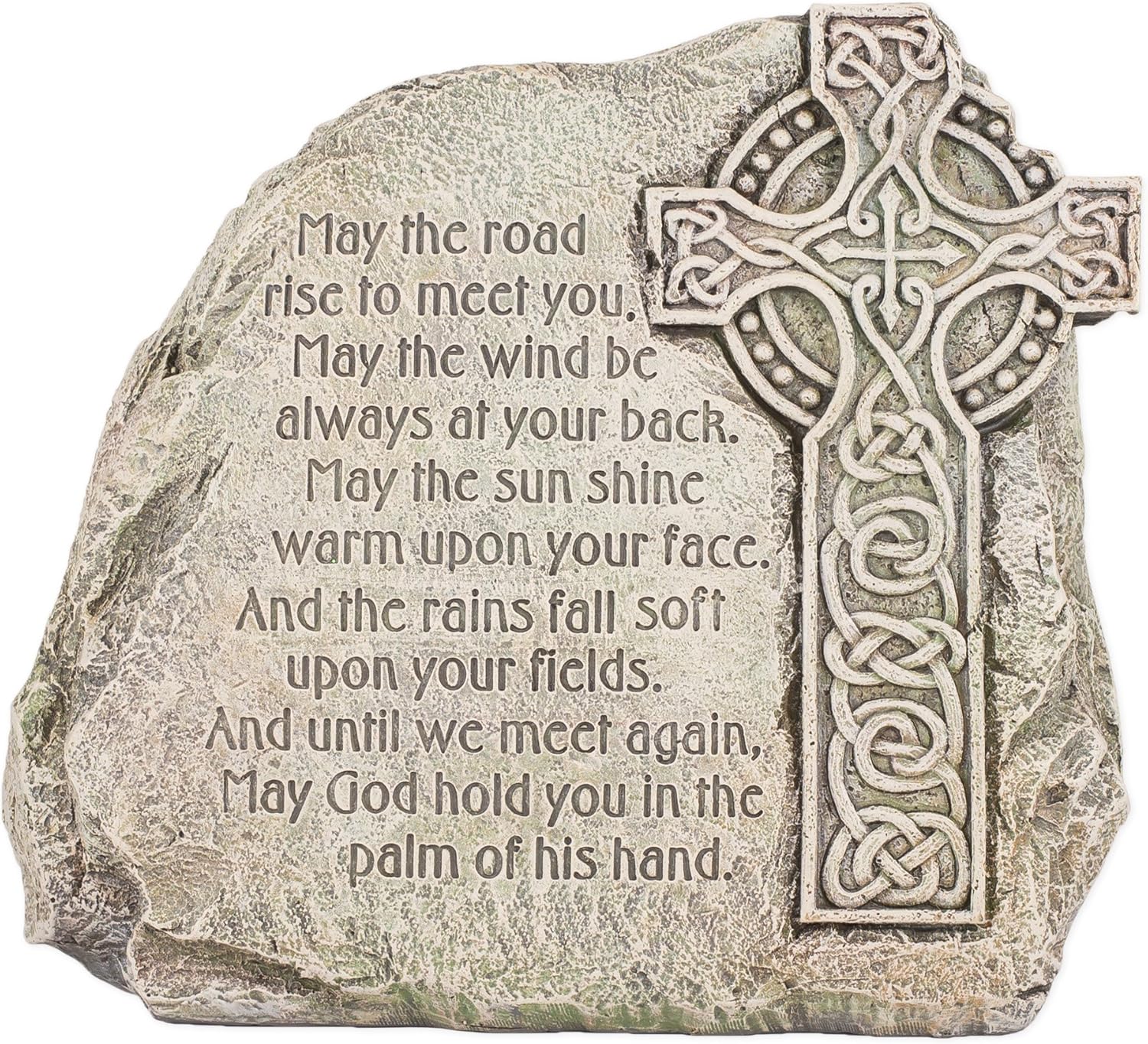 Hardscaping Materials - Joseph's Studio by Roman Inc., CELTIC CROSS GARDEN, Garden Collection, Religious Statue, Holy Family, Memorial, Angel, Patron Saint, Garden Décor (8x9x3)