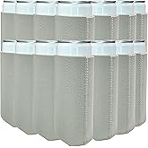 TahoeBay Slim Neoprene Can Cooler Sleeves (25-Pack) Skinny Tall Cans 12 Oz Bulk Thin Seltzer Fit Sublimation Blanks for Vinyl Plain Blank Beer Bottles Black White Solid Color (Gray)