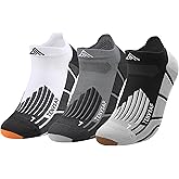 TENYSAF Compression Running Socks for Runners: Low Cut Ankle Socks Anti-Blister Athletic Socks for Hiking Golf Work