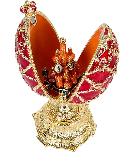 Amazon.com: Large royal purple fabergé egg 24kgold 4ct collectors